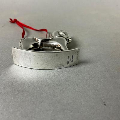 K486 R.M. Trush Sterling Rocking House Ornament