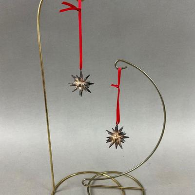 K490 Cazenovia Abroad Sterling Silver Moravian Star Ornaments