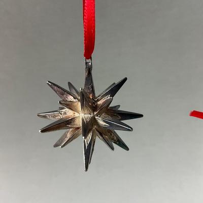 K490 Cazenovia Abroad Sterling Silver Moravian Star Ornaments