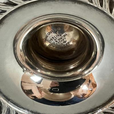 K493 Frank M. Whiting Hand Chased Sterling Pitcher