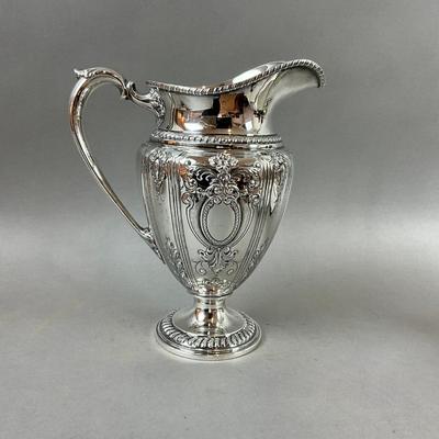 K493 Frank M. Whiting Hand Chased Sterling Pitcher