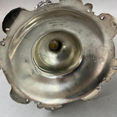 K494 Antique Bailey Banks & Biddle Sterling Floral Vase