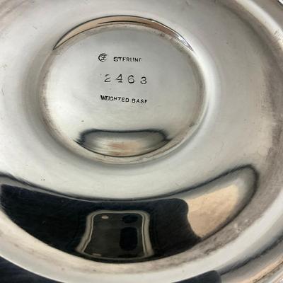 K495 Art Deco Sterling Trumpet Vase