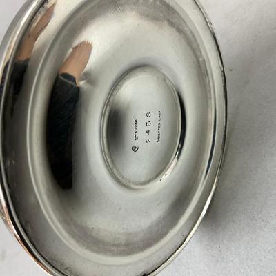 K495 Art Deco Sterling Trumpet Vase