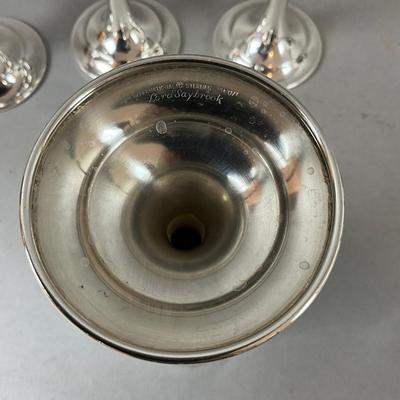 K600 International Silver "Lord Saybrook" Sterling Goblets