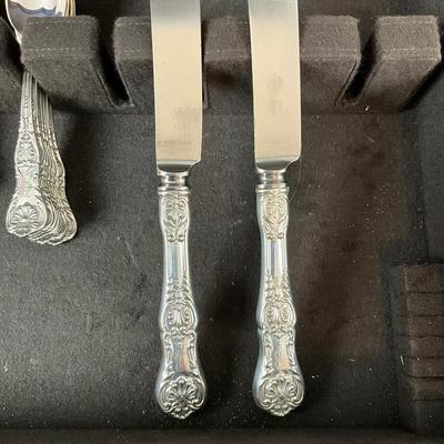 K604 Set Of Tiffany & Co. "English King" Flatware With Box