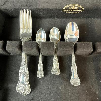 K604 Set Of Tiffany & Co. "English King" Flatware With Box