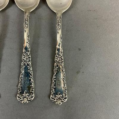 K606 Set Of Six Sterling Teaspoons "Venus" Simpson, Hall, Miller & Co.
