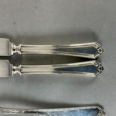 K609 Set Of Four Sterling Flatware Forks & Knives