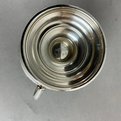 K615 Wallace Sterling Silver Pedestal Cream & Sugar