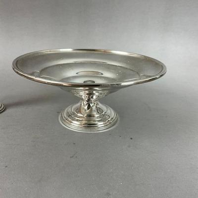 K617 Sterling Silver Weighted Base Vases & Pedestal Dish
