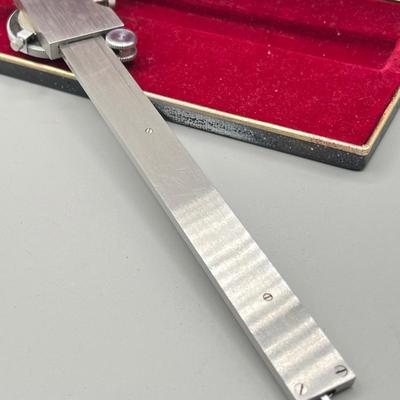 LOT 44: Vintage Mitutoyo Dial Caliper Precision Instrument in Case
