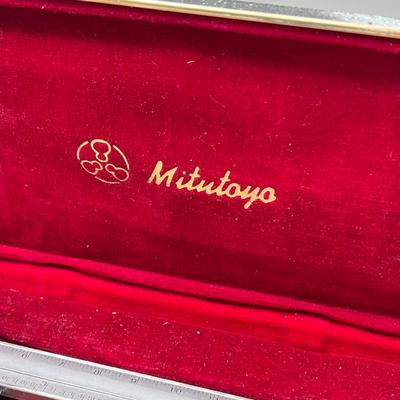 LOT 44: Vintage Mitutoyo Dial Caliper Precision Instrument in Case