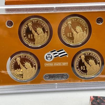 LOT 45: 40% Silver Eisenhower Dollar Proof + Vintage Trinkets and Boxes