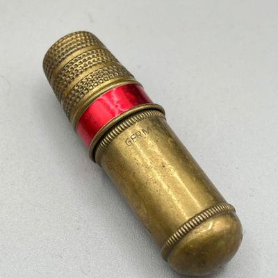 LOT 46: Decorative Mirrored Box w/ Vintage Items - Travel Clocks and More