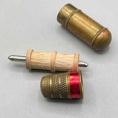 LOT 46: Decorative Mirrored Box w/ Vintage Items - Travel Clocks and More