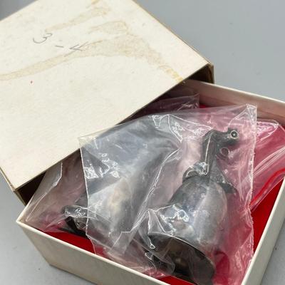 LOT 47: Complete set Vintage Reed & Barton Silver Plate 12 Days of Christmas Bells