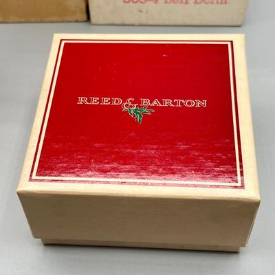 LOT 47: Complete set Vintage Reed & Barton Silver Plate 12 Days of Christmas Bells