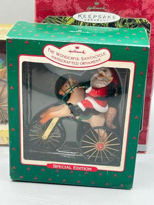 LOT 48: Hallmark Christmas Santa Claus Ornaments
