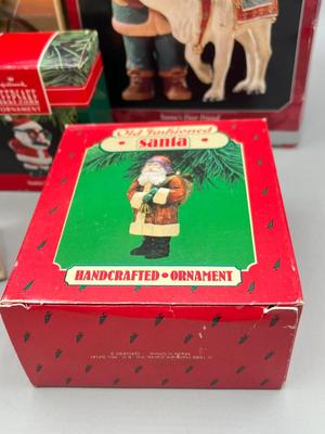 LOT 48: Hallmark Christmas Santa Claus Ornaments