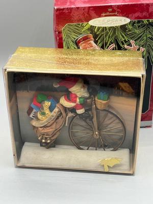 LOT 48: Hallmark Christmas Santa Claus Ornaments