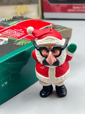 LOT 48: Hallmark Christmas Santa Claus Ornaments