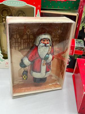 LOT 48: Hallmark Christmas Santa Claus Ornaments