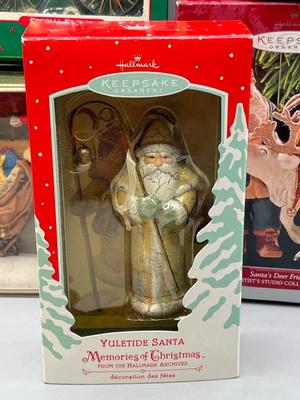 LOT 48: Hallmark Christmas Santa Claus Ornaments
