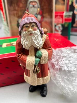 LOT 48: Hallmark Christmas Santa Claus Ornaments