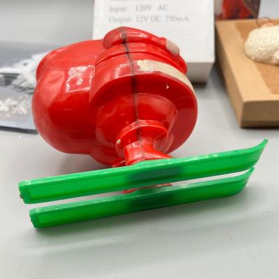 LOT 50: Vintage Plastic Santas + Christmas Ornaments