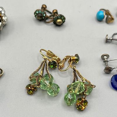 LOT 63: Vintage Clip on Earrings - Avon, Monet and More