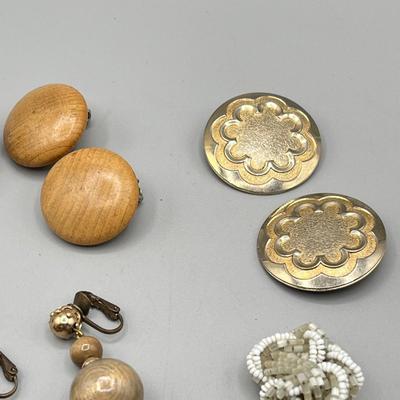 LOT 64: Vintage Clip On Earring Lot - Marvella and More