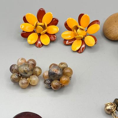 LOT 64: Vintage Clip On Earring Lot - Marvella and More