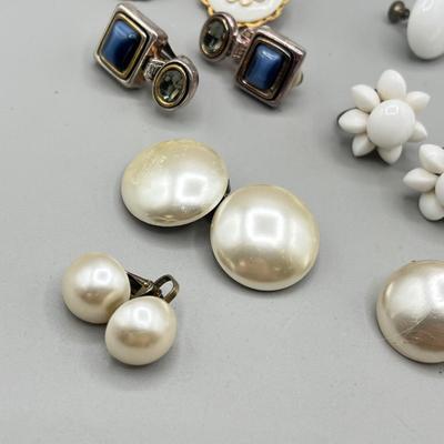 LOT 65: Pretty Screwback and Clip On Earring Collection