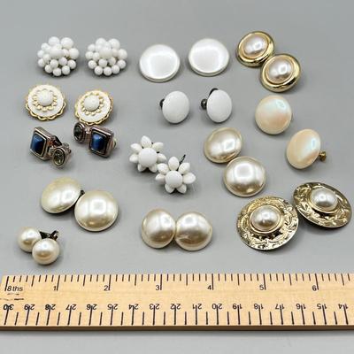 LOT 65: Pretty Screwback and Clip On Earring Collection