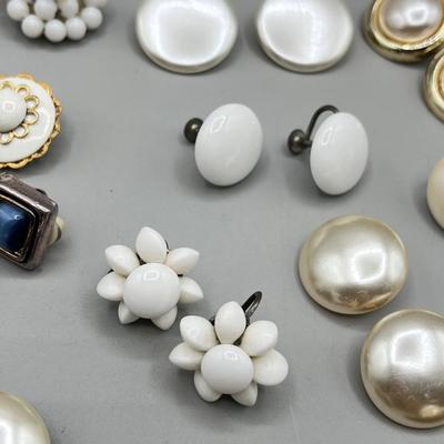 LOT 65: Pretty Screwback and Clip On Earring Collection