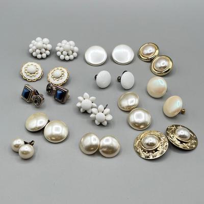 LOT 65: Pretty Screwback and Clip On Earring Collection