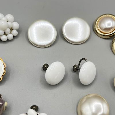 LOT 65: Pretty Screwback and Clip On Earring Collection