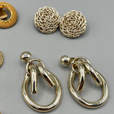 LOT 68: Vintage Gold Toned Earrings - Monet and More