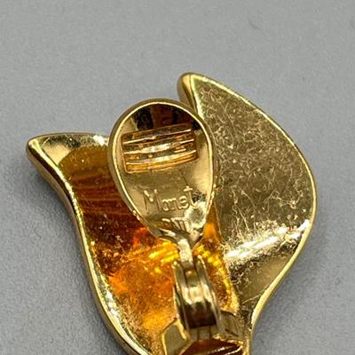 LOT 68: Vintage Gold Toned Earrings - Monet and More