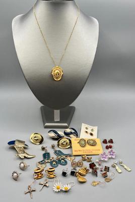 LOT 71: Jewelry Collection With Some County-Western Themed Pieces