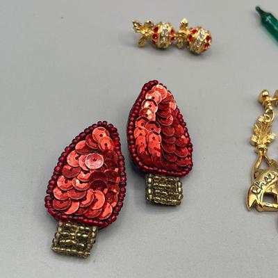 LOT 72: Happy Holidays! Adorable Holiday Themed Earring Collection - 925 Angels and More