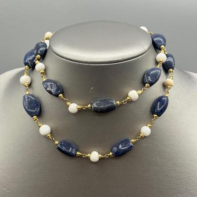 LOT 79: Blue Gemstone Themed Jewelry Collection