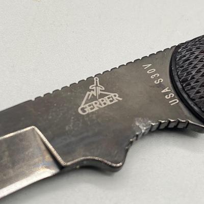 LOT 82: Knife Collection - Gerber Infantry Fixed Blade Knife and More