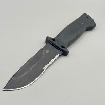 LOT 82: Knife Collection - Gerber Infantry Fixed Blade Knife and More