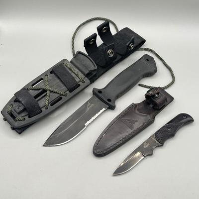 LOT 82: Knife Collection - Gerber Infantry Fixed Blade Knife and More