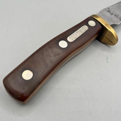 LOT 86: Wooden Handle Fixed Blade Knife Collection