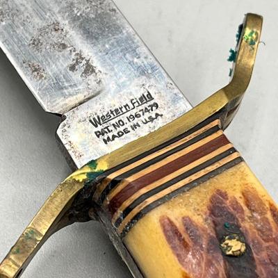 LOT 92: Vintage Carved Wood Handle Fixed Blade Knives - Rostfrei, Shrade and More