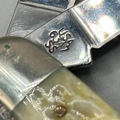 LOT 91: Vintage Blue Diamond Straight Razor and Pocket Knife Collection