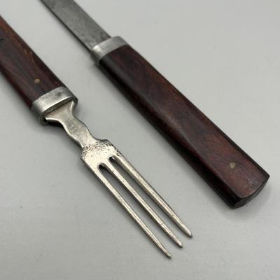 LOT 92: Vintage Stainless Steel Camping/Hunting Utensils